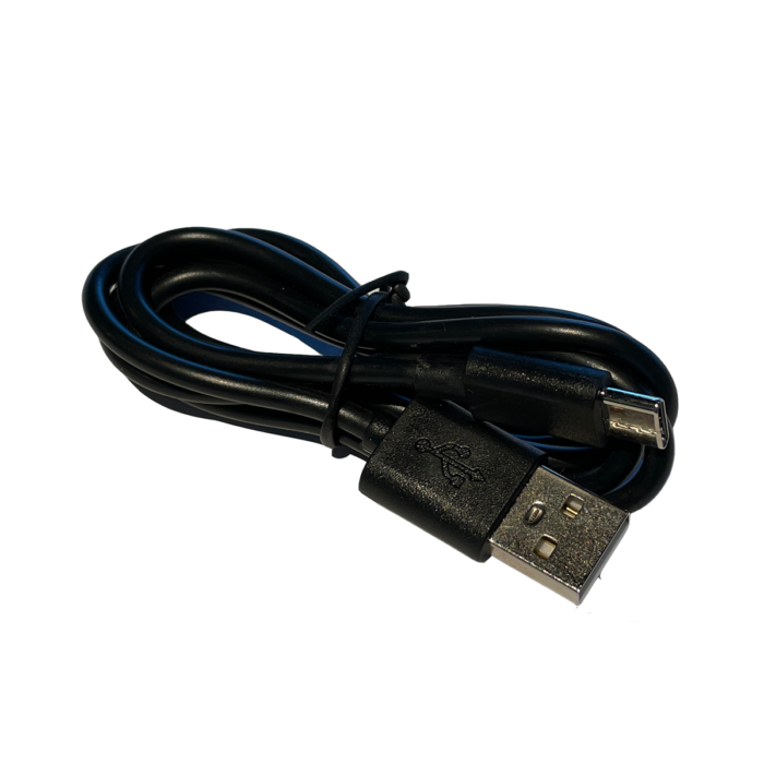 USB Charging Cable (Black), suitable for Optrel Swiss Air Respirator Battery.
