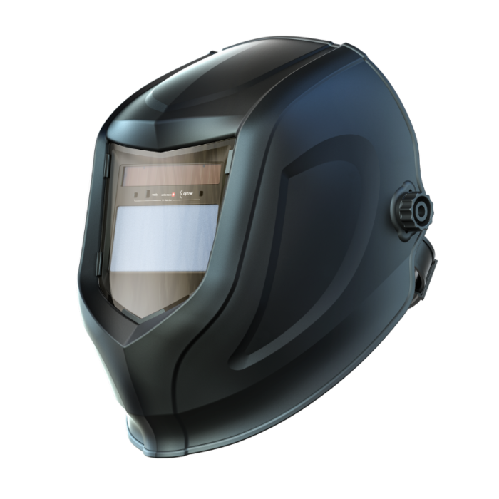 The Ready Helmet - Y Series, with adjustable knob for shade level 4(9-13) and sensitivity adjustment sensor.