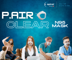 P.Air Clear N95 mask transparent window