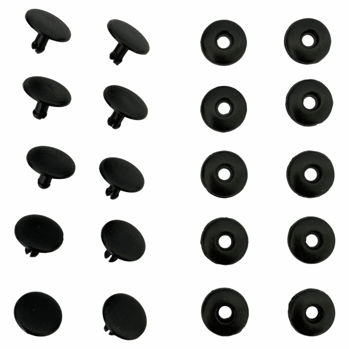 Repairs kit for PAPR Face Seals - 10 rivets and clamping disks