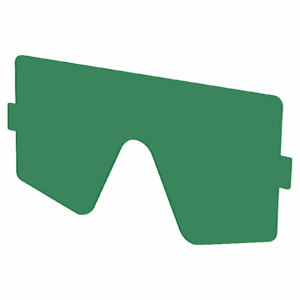 Inside Cover Lens Dark Green, +2.0 shade levels for Panoramaxx and Helix Series (set of 5)